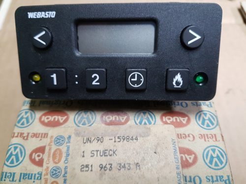 251963343A Clock, heater preselector Webasto