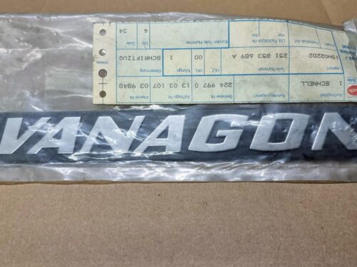 251853689A Sign “VANAGON”