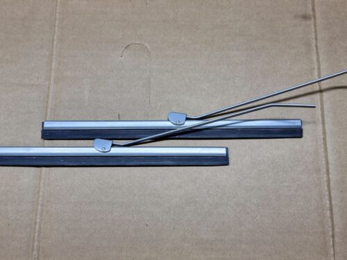 NEW 113955421B/2 Arms, windshield wiper with blade 245mm, silver, pair