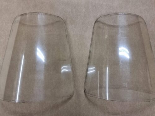 USED 241845401 Rear corner window, Plexiglas, pair