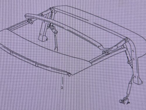 USED 91156101100 Convertible top frame