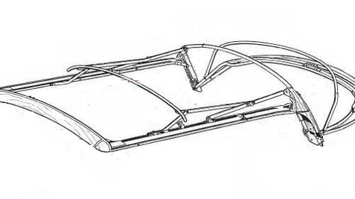 USED 151871025F Top frame