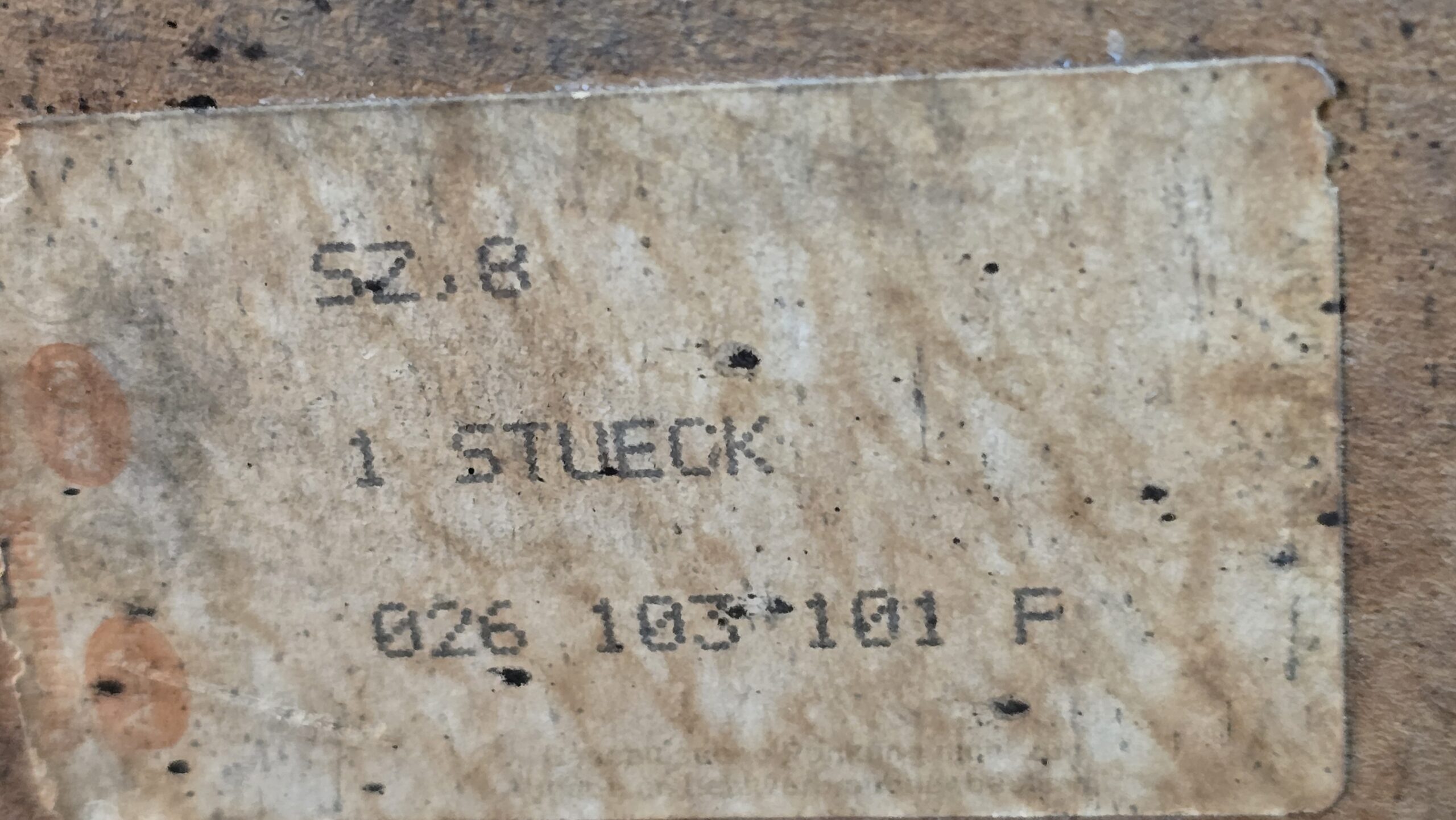 NOS 026103101F Cylinder block with pistons