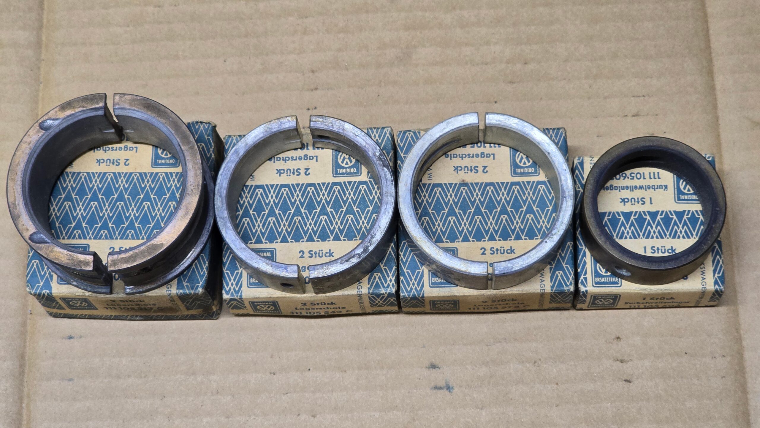 NOS 111198455C Main bearing set 60mm SP31, steel backed
