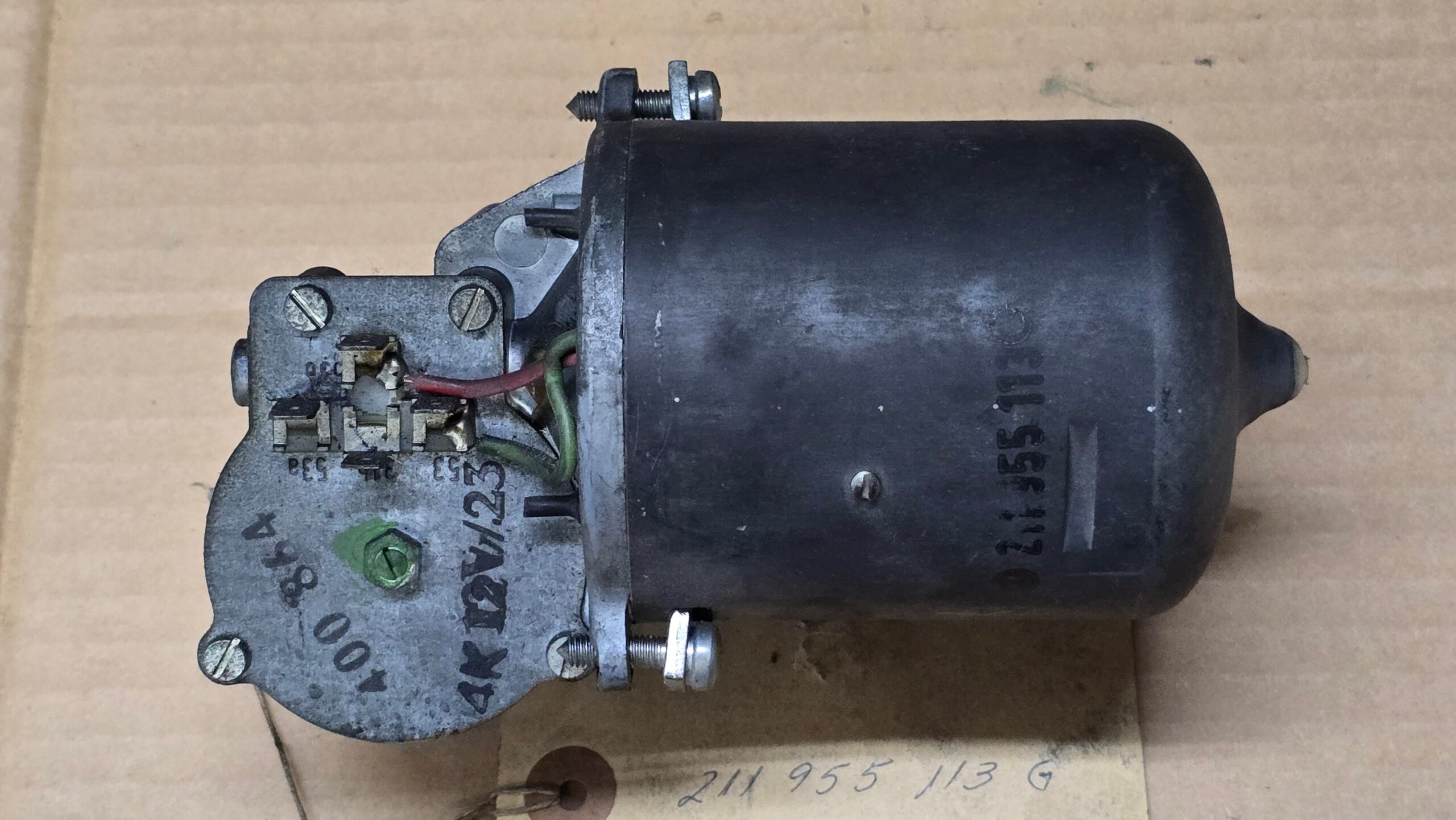 NOS 211955113G Motor 12v, windshield wiper